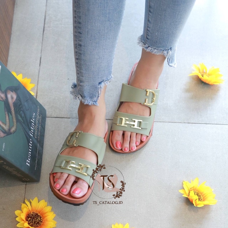 Sandal Slop BAN DUA Motif H Best Seller Mokaya 1301-B