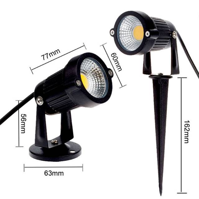LAMPU TAMAN LED / 5 WATT COB TANCAP / SOROT TAMAN