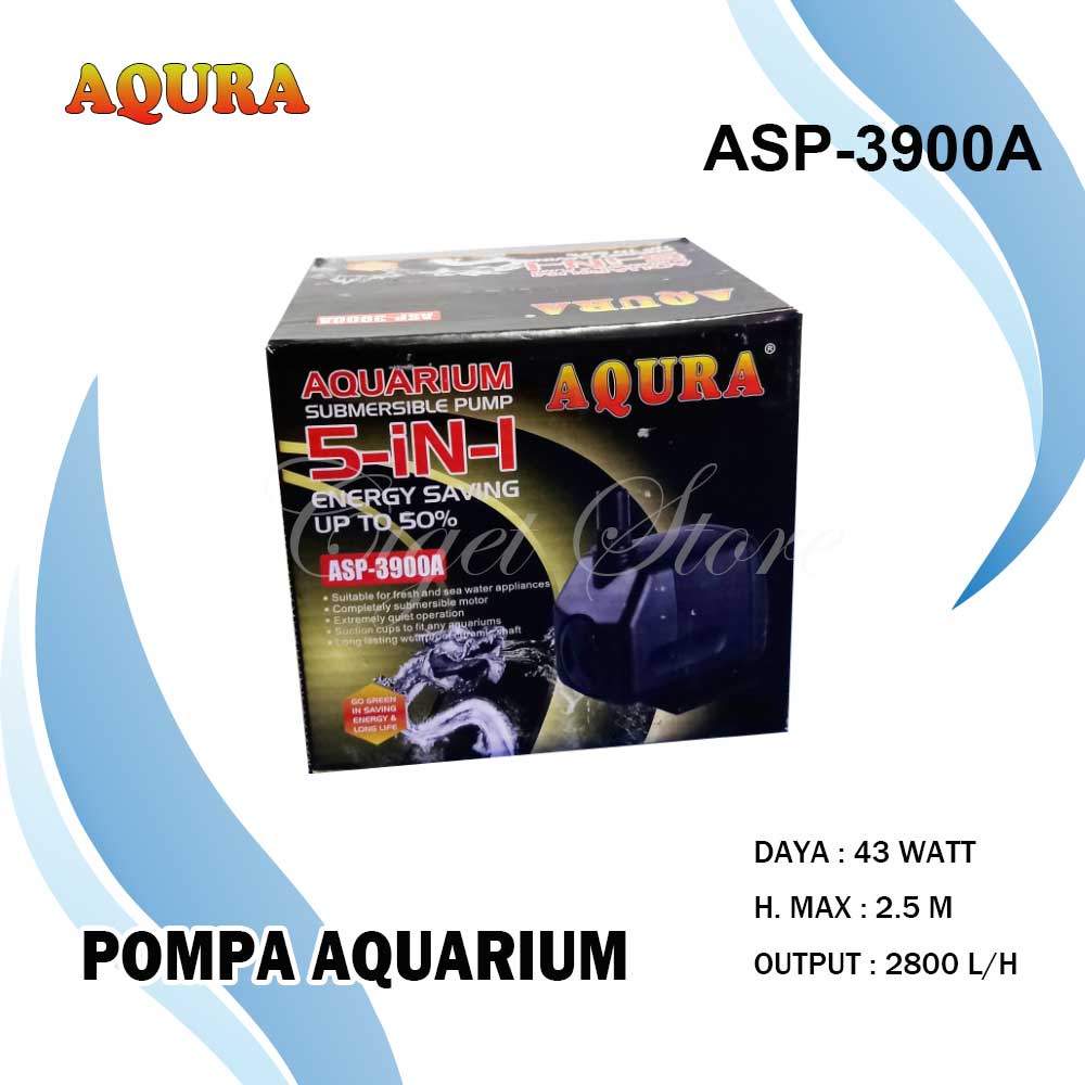 POMPA AQUARIUM KOLAM IKAN AQURA ASP 3900A