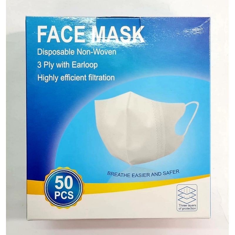 MASKER DUCKBILL 3PLY 50 PCS (1 BOX)