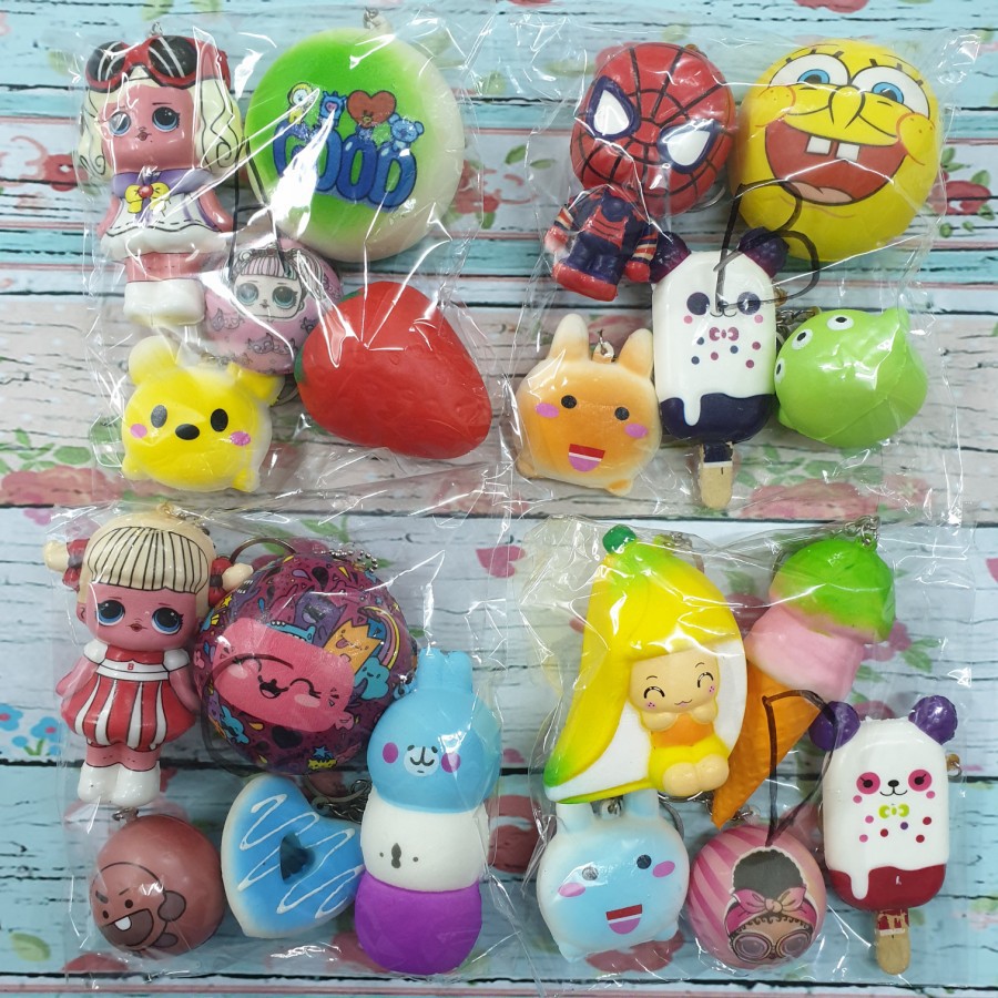  Squishy  Promo Paket  Murah  Spesial Isi 5 SUPERSALE Shopee  