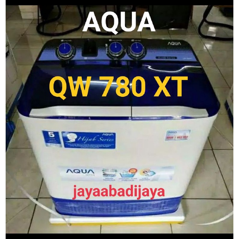 Mesin cuci AQUA 2 tabung 7 kg tipe QW 780 XT