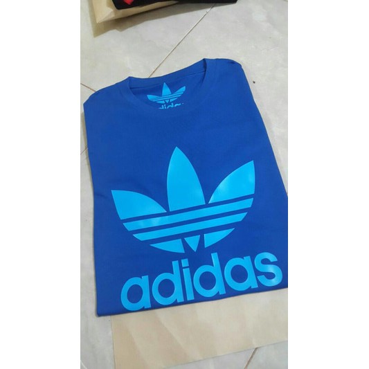 Kaos Tshirt Pria Adidas Biru