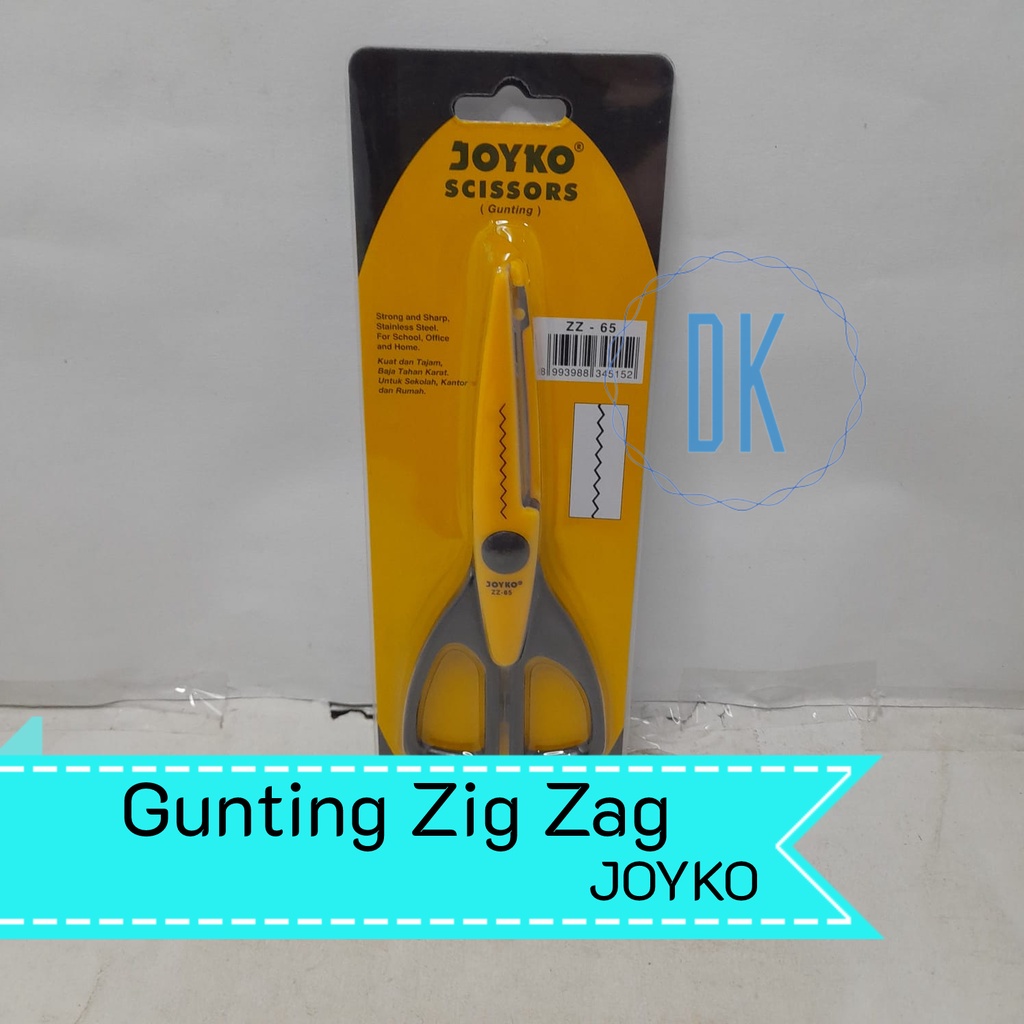 

Gunting Gerigi Gunting Zig Zag Joyko Scissors Kain ZZ-65