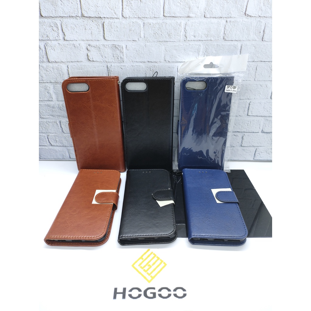 FLIP CASE WALLET IPHONE 6 6 PLUS 7 7 PLUS 8 8 PLUS 11 11 PRO 11 PROMAX 12 12 MINI 12 PRO 12 PROMAX X XR XS MAX CASE LEATHER WALLET DOMPET