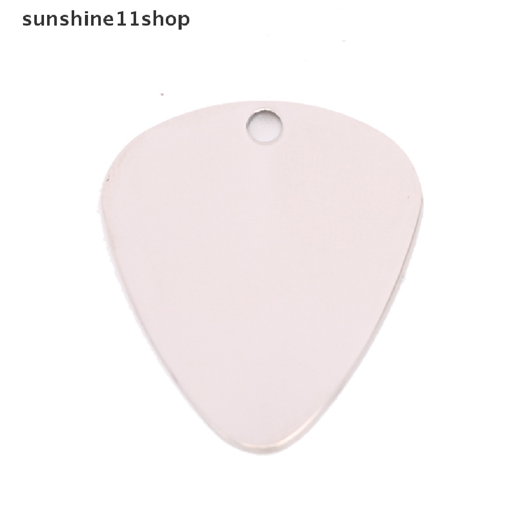 Sho Pick Gitar Warna Silver Dengan Kalung Rantai