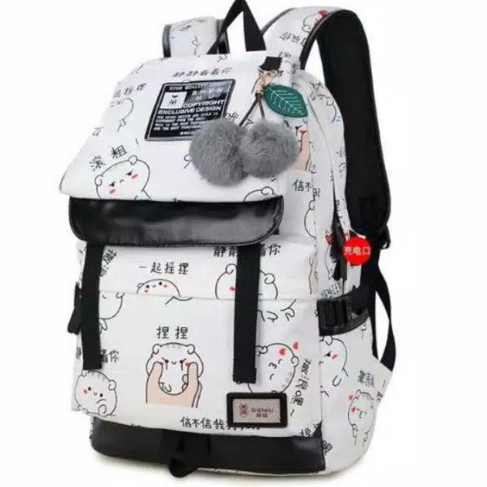 tiyig_store - Tas Sekolah Untuk Anak Perempuan Anak Laki-laki Sd Tk Smp_Tas Murah Kucing Jepang-3