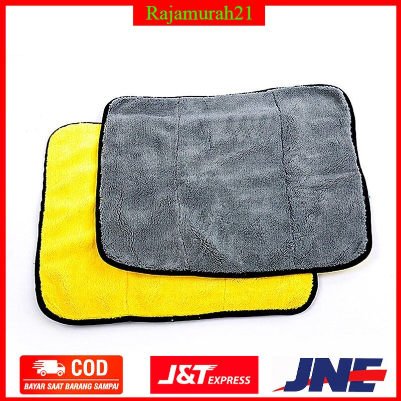 Kain Lap Mobil Microfiber Towel Cloth Velvet 30x30 cm - Multi-Color