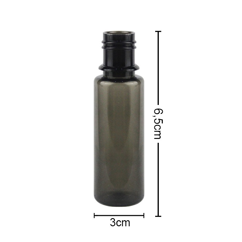 Botol Liquid V3 15ML [Hitam Transparant] [1000PCS/Pack] Tutup V3 Isi 1rb pcs - HITAM TRANSPARANT