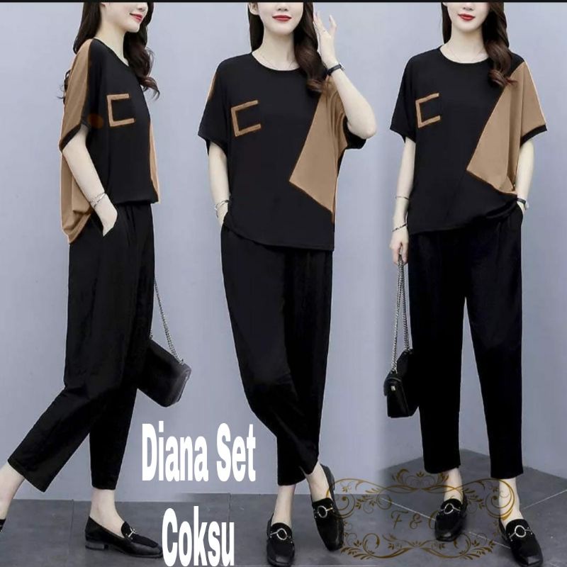 SET CELANA FASHION DIANA, BABYTERRY, SETELAN, 3 UKURAN