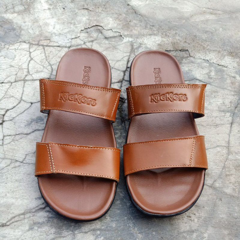 sandal Kickers 01/sandal kulit pria/sandal cowok terbaru/sandal murah/sandal fashion/sandal casual