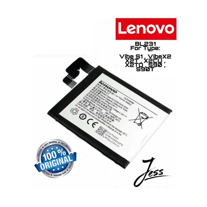 Baterai Original LENOVO BL231 , BL-231 , Vibe X2 , X2T , X2TO , X2CU