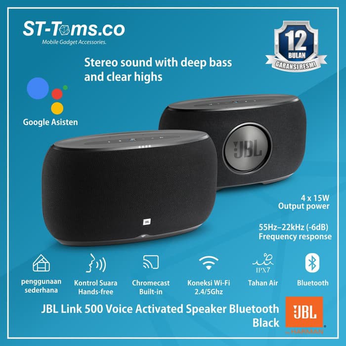 JBL Link 300 Speaker yang diaktifkan oleh suara Putih