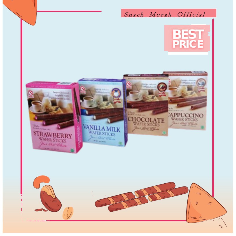 

KUGI WAFER STICK 120g BISKITOP Snack Murah Jajanan Anak Kekinian Cemilan Diet Sehat Biskuit Kue - 11