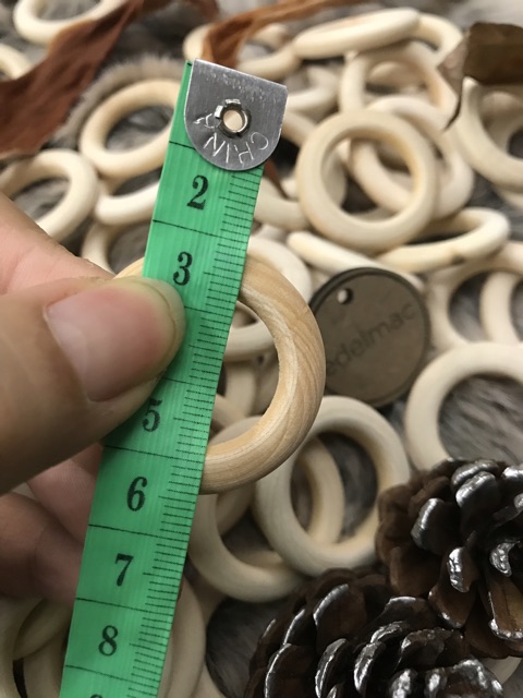 Craft Natural Wooden Ring O Solid | Ring Kayu