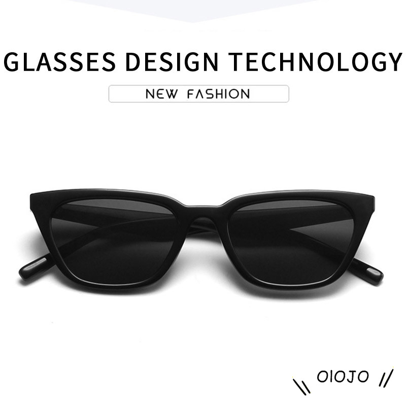 【Cash on delivery】 Kacamata Hitam Ulzzang Retro Wanita / Pria Gradien Lens - ol