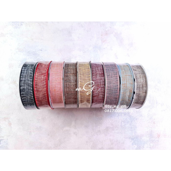 

Pita Linen; Lebar 2.5cm; Panjang 18 Yard - Mix Colour
