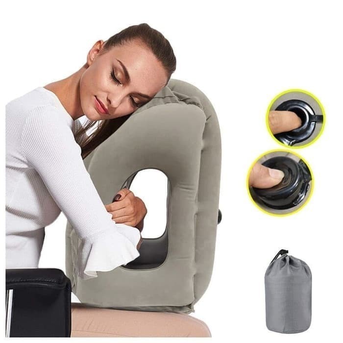 BAROKAH BANTAL ANGIN TIUP SMART TRAVEL PILLOW WOOLLIP