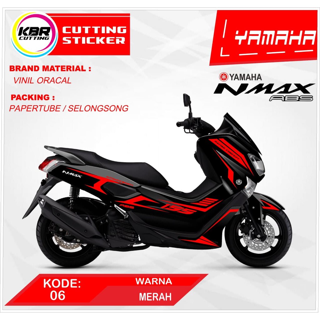 COD Striping Cuting Stiker motor Nmax abs 06 Cutting lis sticker NMAX Cutting sticker motor NMAX 155