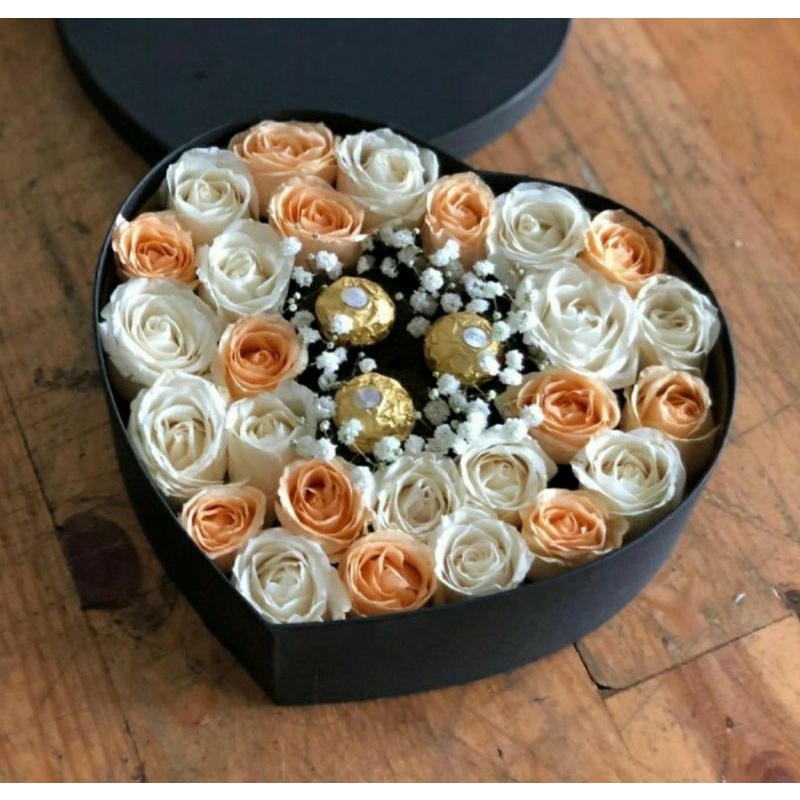 BUNGA COKLAT BOX/FLOWER BOX CHOCOLAT/BUKET BUNGA COKLAT/KADO VALENTINE