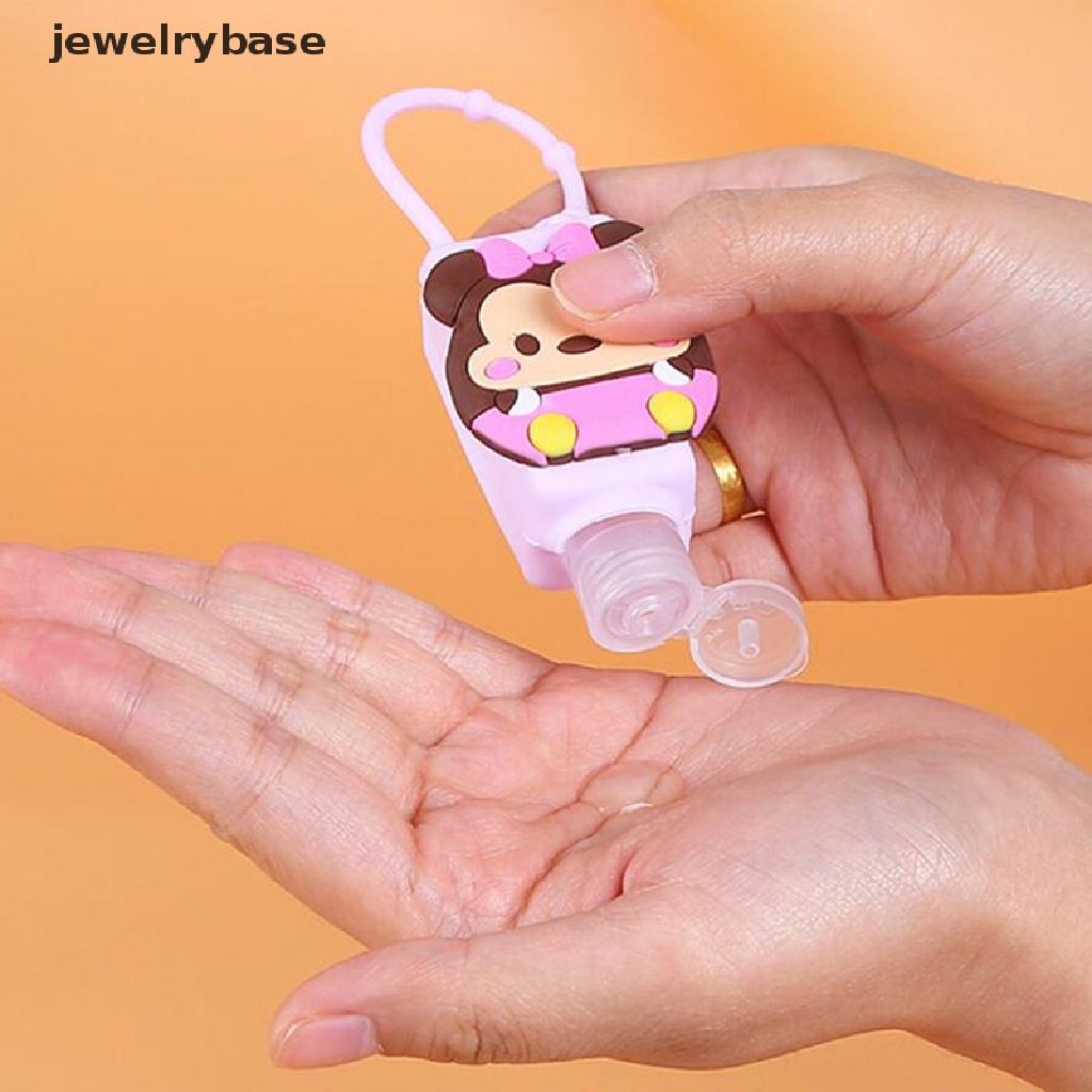 Holder Botol Hand Sanitizer Portabel Bahan Silikon Desain Kartun Buah Hewan Untuk Mandi Bayi