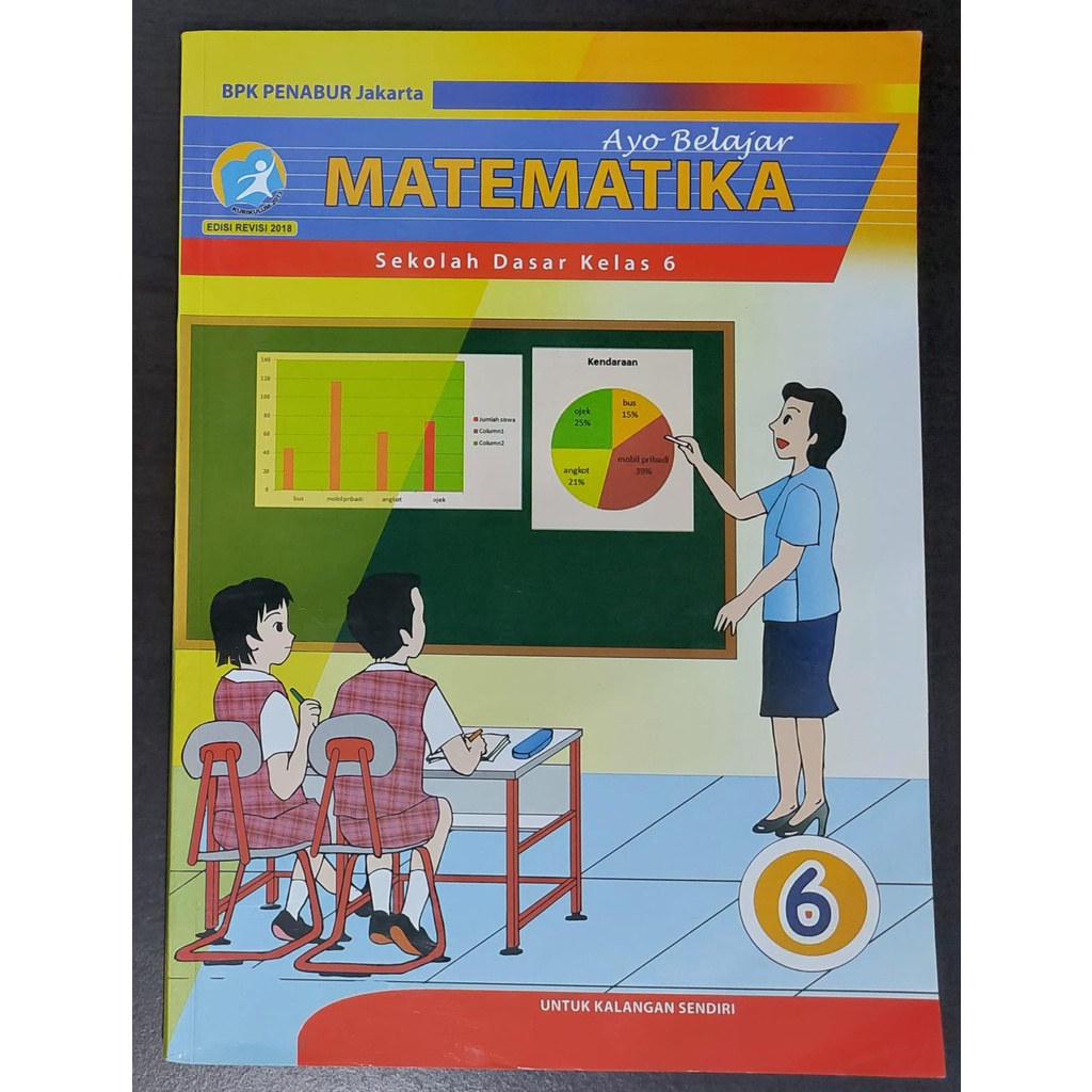 Preloved buku bekas Matematika SD kelas 6 BPK Penabur