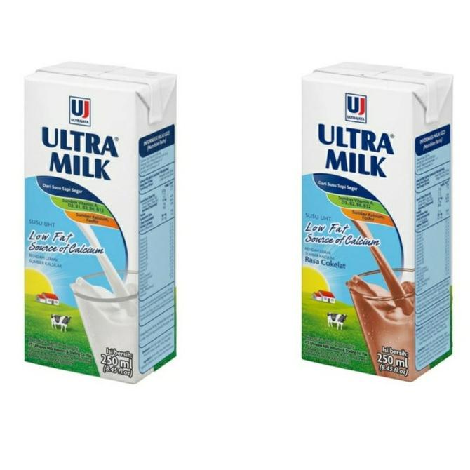 

BISA COD Susu Ultra Milk Low Fat 250 ml (khusus kurir instant/sameday) - Coklat