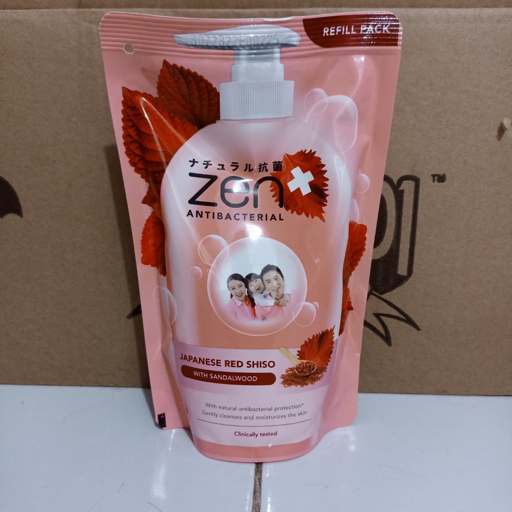 Jual Zen Antibacterial Body Wash Japanese Red Shiso with Sandalwood 400