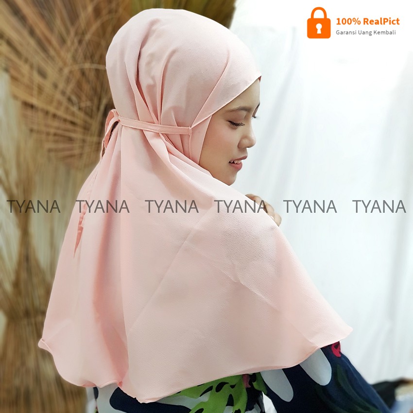 [TERMURAH] Bergo Maryam Tali Diamond Crepe / Kerudung Hijab Instan