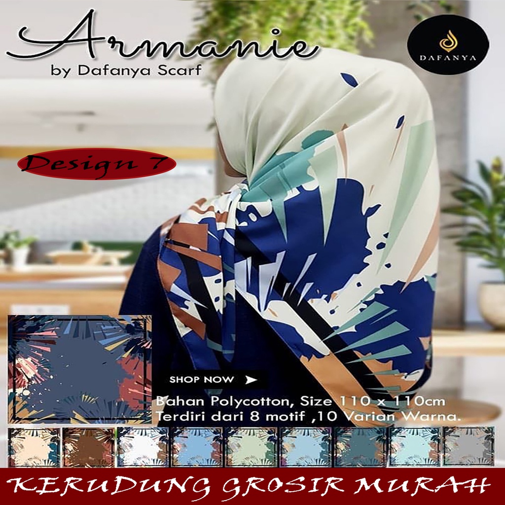 armanie dafanya segiempat satin jilbab armanie jilbab dafanya series