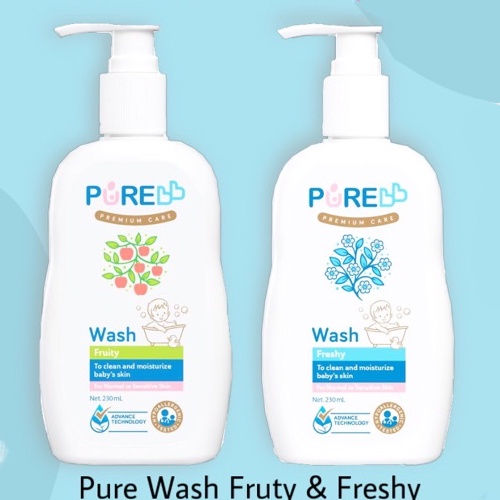 Pure Baby Wash 2in1 230ml Pump / Pure BB Wash Pump 230ml - JB