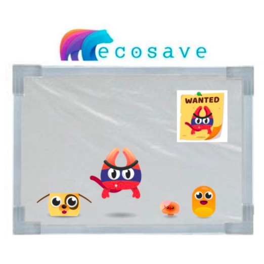 

Papan Tulis Anak 20x30 cm EcoSave Whiteboard Magnetic 30 x 20 - EcoSave