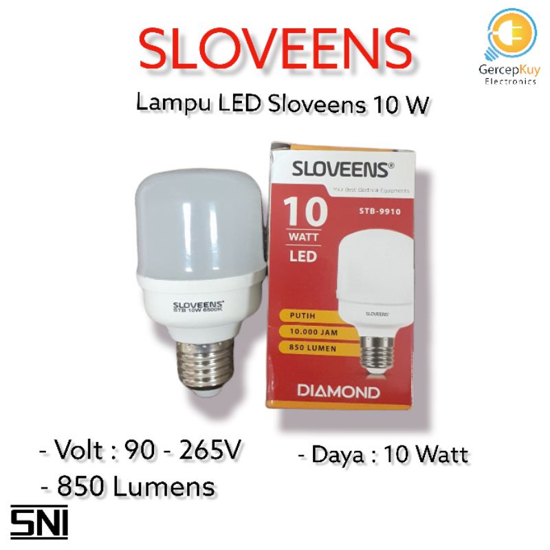 Lampu LED Capsule Diamond Sloveens 10Watt PUTIH