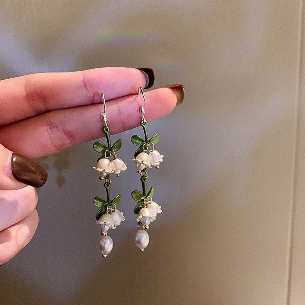 Preva Lily Menjuntai Anting Anting Pernikahan Wanita Perhiasan Gaya Korea Tindik Drop Earrings