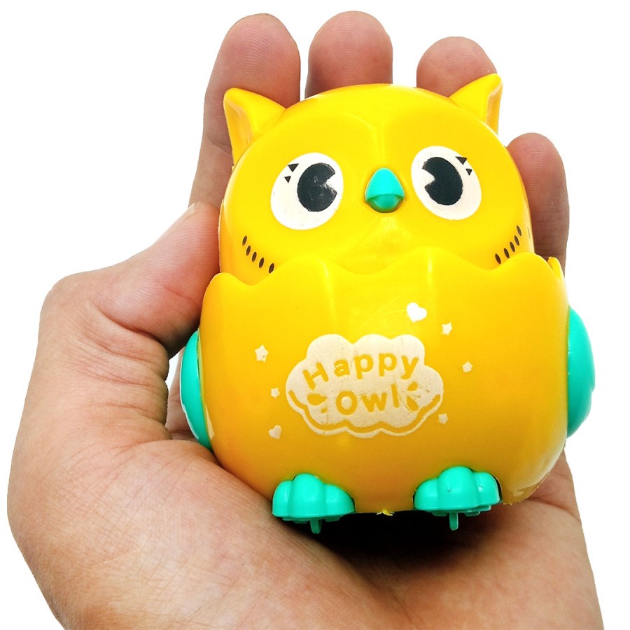 PROMO NEW PRODUK Mainan Edukasi HAPPY OWL Berjalan Mainan Bayi Baby Toys Burung Hantu - Kado Mainan Tarik dan Dorong Boneka baby Unik 3 4 5 6 Bulan  ST