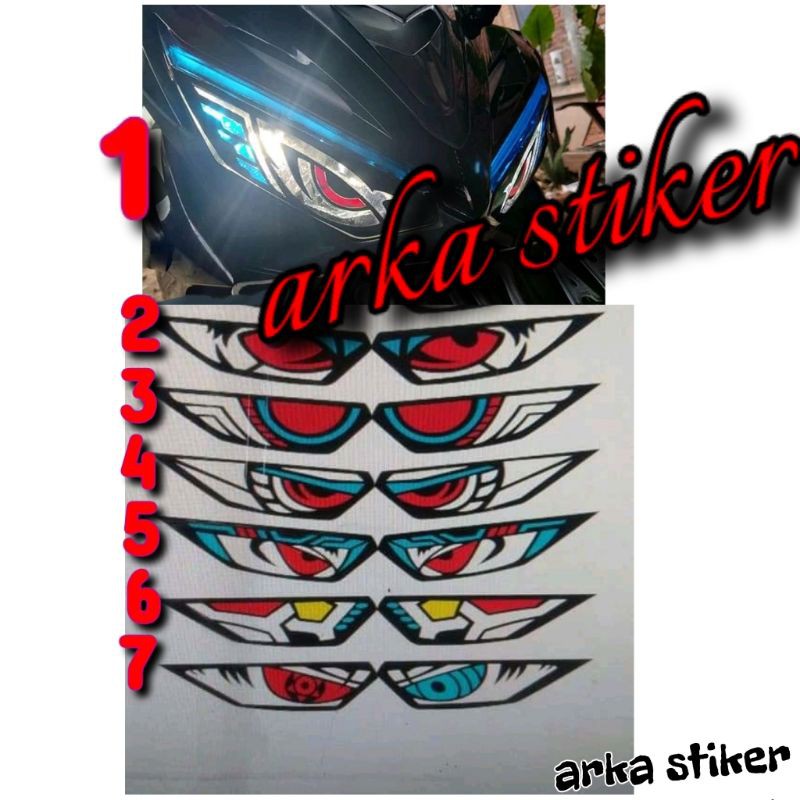 Stiker lampu depan cbr facelift 150