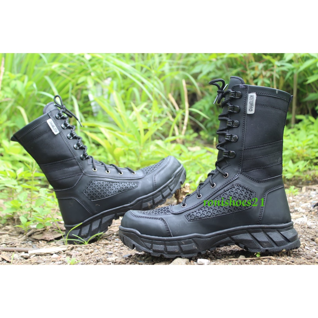 SEPATU SAFETY BOOTS PDL PRIA JATAH LIBRA TNI PORLI SECURITY KERJA LAPANGAN 11INC