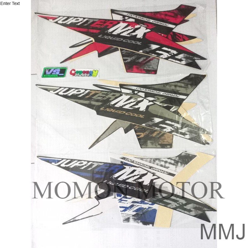 STRIPING STICKER  YAMAHA JUPITER MX NEW 2014 HITAM MERAH BIRU PUTIH ORANGE
