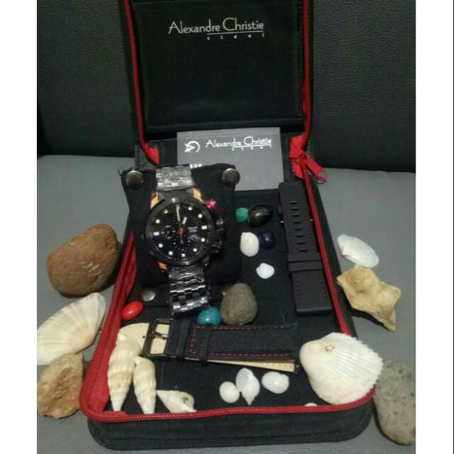 Jam tangan merk alexander christie 6163 MC