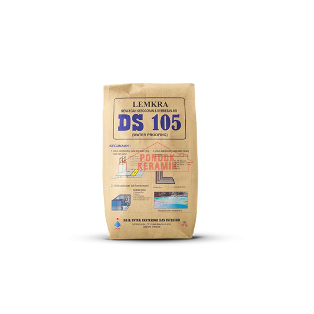 Semen Instan Waterproofing Anti Bocor Abu Lemkra Fk 103 5 Kg Shopee Indonesia