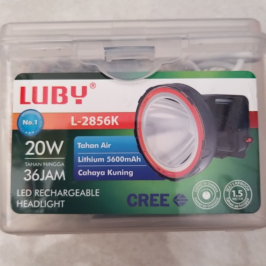 Senter kepala LUBY L-2856K 20W / Headlamp