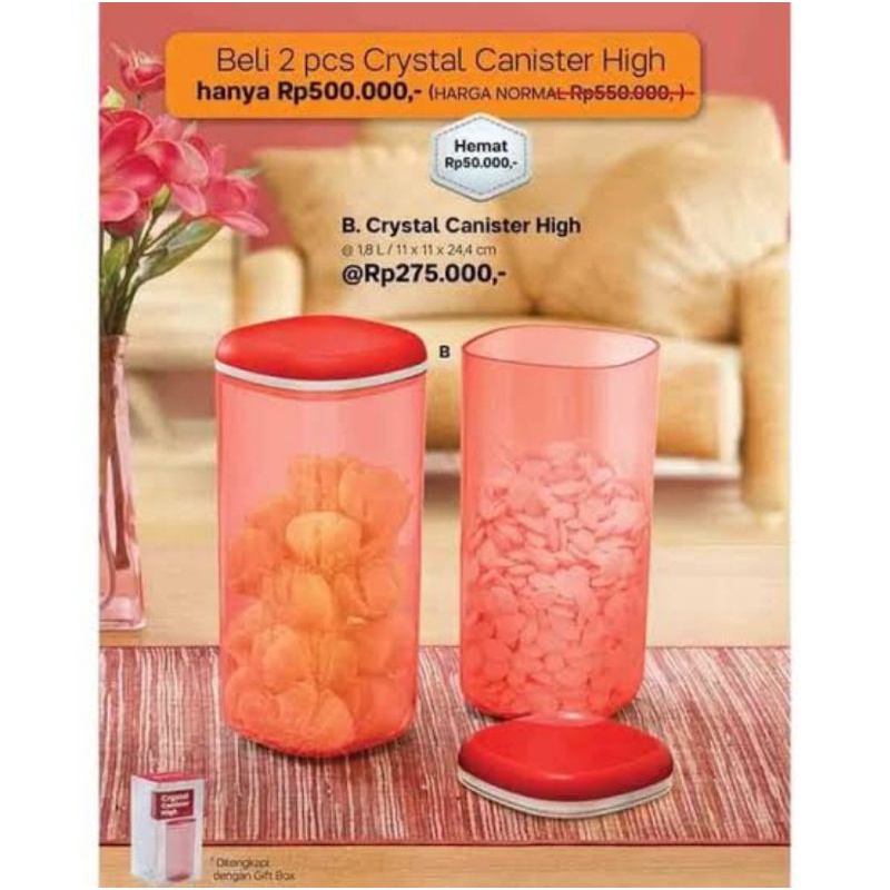 TOPLES CRYSTAL HIGH MERAH