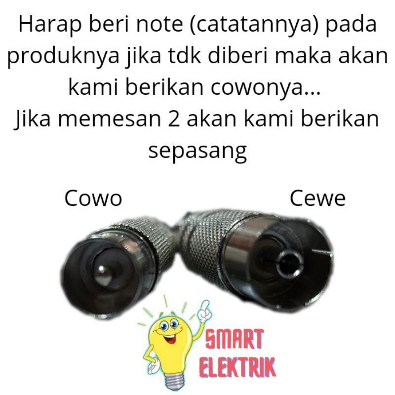 Jek Antena/ Jek TV/ Colokan Antena Besi Cowo/ Cewe Bagus Asli