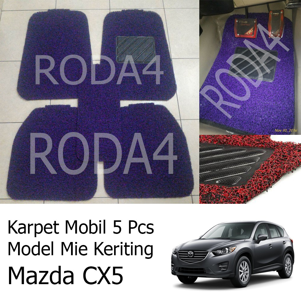 

Karpet Mobil / Car Carpet / Floor Mats Universal Model Mie Keriting Mazda CX5