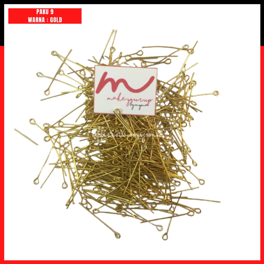 Paku Ujung Bulat / Paku 9 / Paku Q / Bahan Craft / Bahan Aksesoris Wanita Handmade