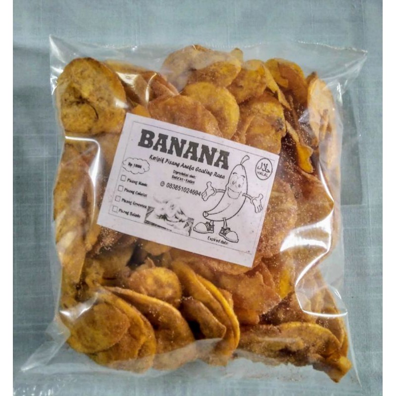 

Keripik Pisang Rasa Coklat | 100gram