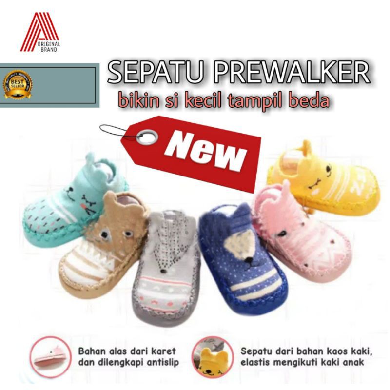 SEPATU PREWALKER / SEPATU  BAYI / LUCU MOTIF BINATANG /SANDAL BAYI