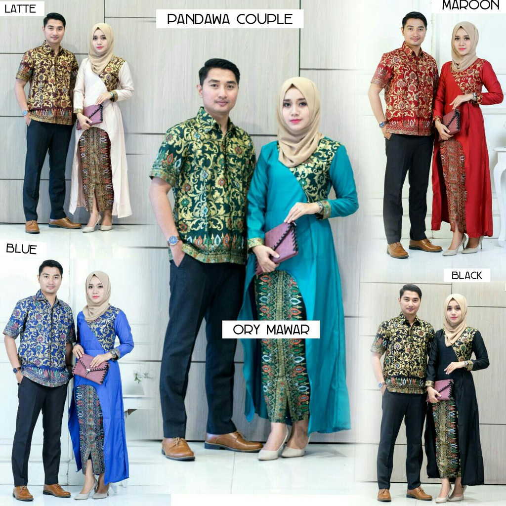 ZOLA batik  couple longcardi pandawa