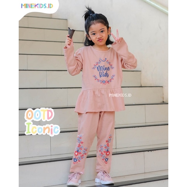 Setelan Anak Casual Iconic Minekids Set Casual