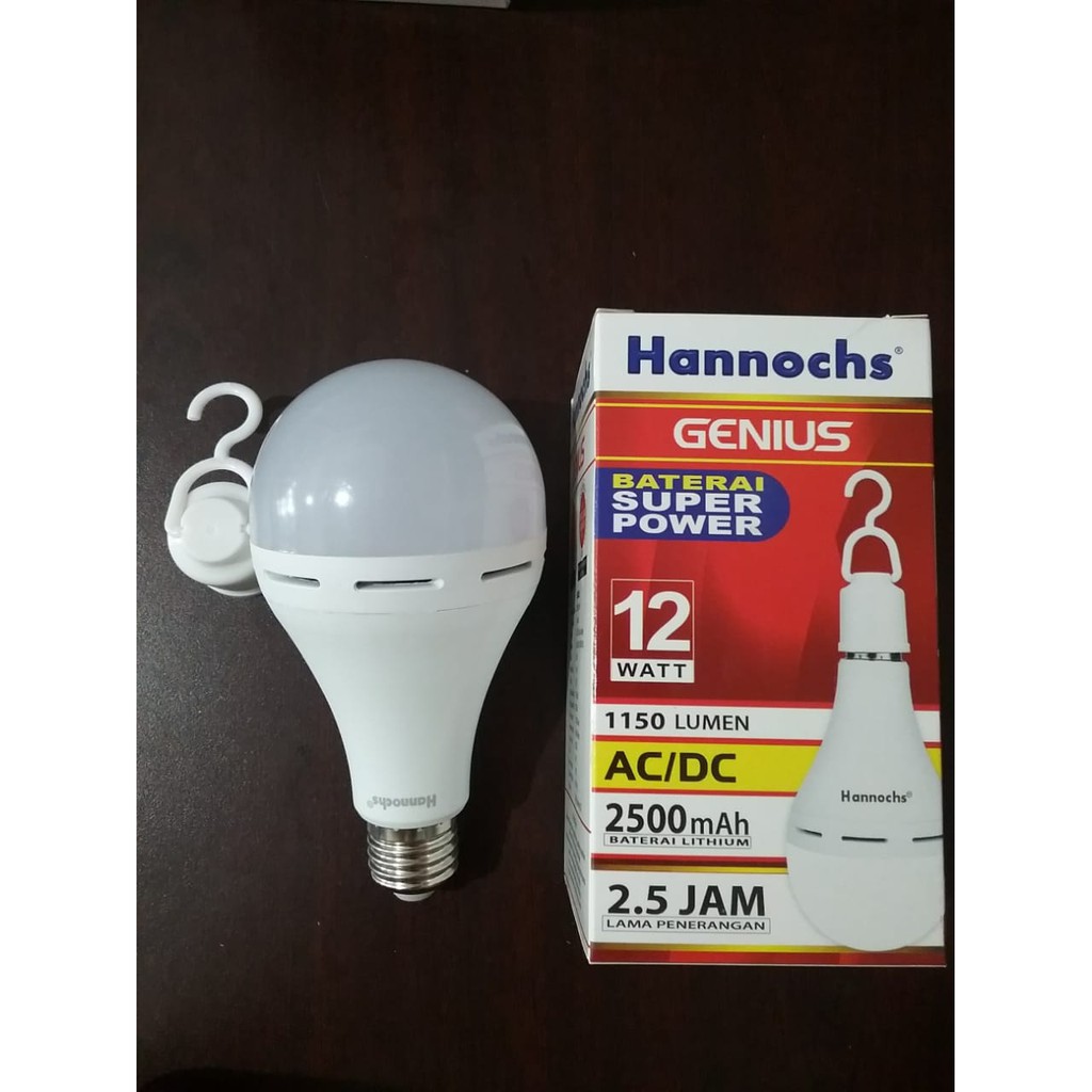 Lampu Led Hannochs Genius 12w Sentuh Hidup Otomatis Nyala